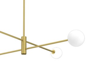 Stropné svietidlo Dori, 4 x biele sklenené tienidlo, g, x