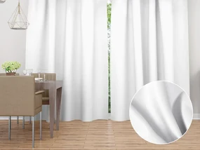 Biante Dekoračný záves TF-027 Biely bez vzoru - š. 150 cm 150x250 cm