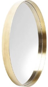 Curve Round zrkadlo  mosadzné Ø60 cm
