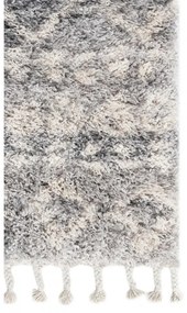Kusový koberec shaggy Apache svetlo sivý 200x300cm