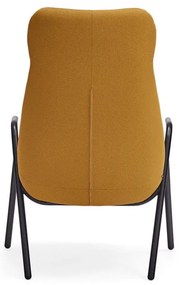 Žlté kreslo Teulat Dins, výška 114 cm