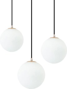 Toolight Toolight, závesné svietidlo 1xE27 APP1249-1CP, zlatá, OSW-40037