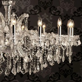 Mega krištáľový luster Ø120*64 18pätíc