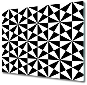 Sklenená doska na krájanie Geometrické pozadie 60x52 cm