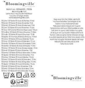 Modrá/béžová deka z recyklovanej bavlny 130x160 cm Salobre – Bloomingville