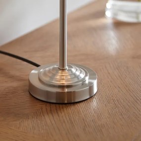 Endon 100646 - Stolná lampa HIGHCLERE 1xE14/7W/230V béžová/matný chróm