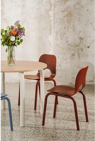Červená jedálenská stolička Atto – noo.ma