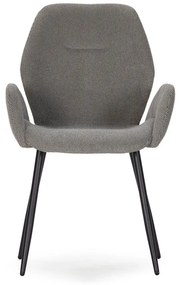 Sivé čalúnené jedálenské kreslá v súprave 2 ks Ansu – Marckeric