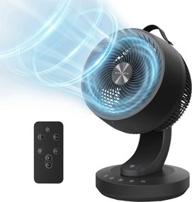 Cirkulačný ventilátor FLOW s diaľkovým ovládaním, čierny SongmicsHome