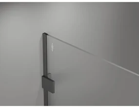Mexen Lunar sprchová stena pravá 130 x 200 cm, 8mm číre sklo, brúsený grafit, 830-130-000-66-00-P
