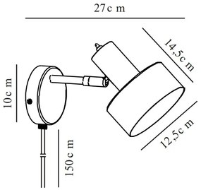 Nordlux Biele nástenné svietidlo Matis pre žiarovku E27 2512201001