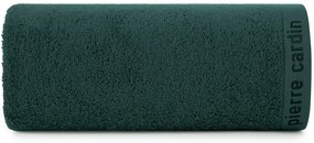 BAVLNENÝ UTERÁK PIERRE CARDIN EVI SADA 3KS 30X50 CM, 50X90 CM, 70X140 CM TMAVOZELENÁ