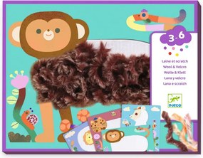 Djeco Fluffy friends: Tvorenie s vlnou a suchým zipsom