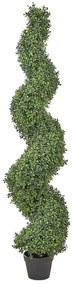 Umelá rastlina v kvetináči 158 cm BUXUS SPIRAL TREE Beliani