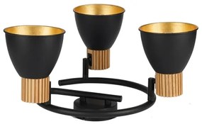 Brilagi - Bodové svietidlo ODENSE 3xE14/10W/230V kaučukovník/čierna