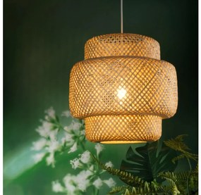 ONLI - Luster na lanku BAMBOO 1xE27/22W/230V bambus OL0417