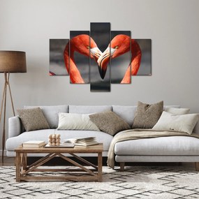 Obraz dvoch zamilovaných plameniakov (150x105 cm)