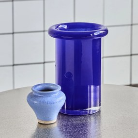 House Doctor Sklenená váza Buck Blue