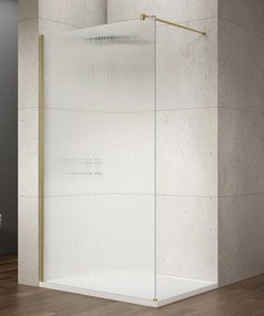 Gelco Gelco, VARIO GOLD MATT jednodielna sprchová zástena na inštaláciu k stene, sklo nordic, 1100 mm, GX1511-10