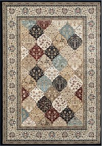 Angel Carpet, Kusový koberec Sultan 25 Blue, 160x230, viacfarebná, kancelária
