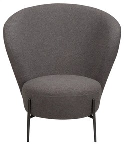 ORBIT ČALÚNENÉ LOUNGE KRESLO stone bouclé/antique pewter