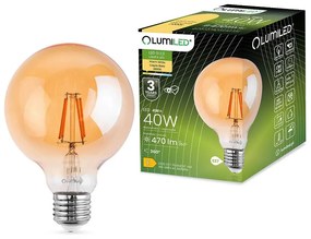 Žiarovka LED G125 filament 4W E27 470LM 2000K