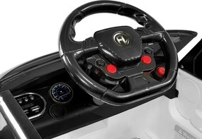 LEAN CARS Elektrické autíčko HL1638 s diaľkovým ovládaním, MP3 a LED svetlom biele