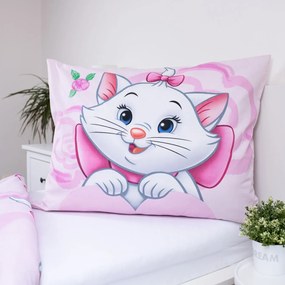 Jerry Fabrics Bavlnené obliečky 140x200 + 70x90 cm - Marie Cat "Pink 03"