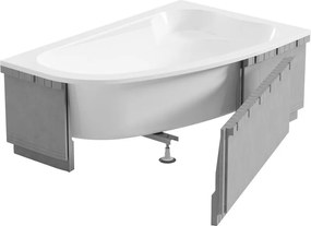 Mexen X-ST, polystyrénový plášť na rohovú vaňu 240 cm, LED drážka, biela, 55022-01