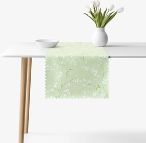 Goldea behúň na stôl teflónový - jazmínové kvety 50x160 cm