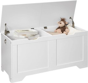 Lavice s úložným prostorem Vasagle Byvak 100 cm bílá