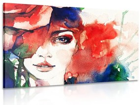 Obraz abstraktný portrét ženy