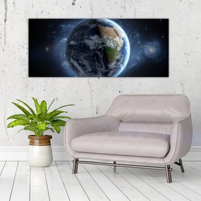 Obraz - Pohľad z Vesmíru (120x50 cm)