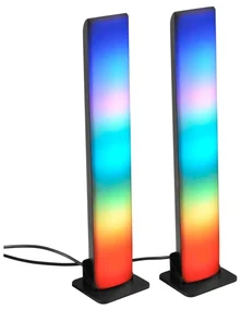 Polux SADA 2x LED RGB Stmievateľná stolná lampa LED/5W/5V + diaľkové ovládanie SA1996