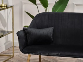 Pohovka Osmol S (čierna + zlatá). Akcia -21%. Vlastná spoľahlivá doprava až k Vám domov. 1111415