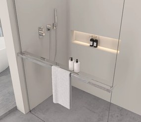 Erga Paris, sprchová zástena Walk-In 150x200 cm, 8mm číre sklo, chrómový profil, ERG-V02-PARIS-150x200-CL-CR