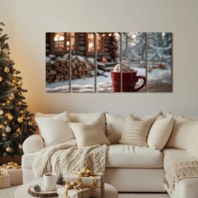 5-dielny obraz sladká odmena pri chate