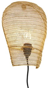 Orientálna nástenná lampa zlatá 35 cm - Nidum