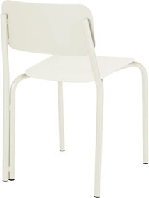 Béžová kovová záhradná stolička Kei – noo.ma