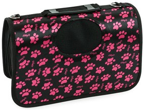 Transportná taška pre psa/mačku FURGO XL, čierno-ružová