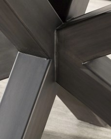 Stôl Vince 200 x 100 x 79 black&amp;natural