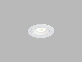 LED2 Zápustné stropné LED osvetlenie 191N, 6W, teplá biela, okrúhle, biele