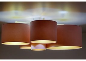 Duolla - Stropné svietidlo ROLLER PENTO 5xE27/60W/230V ružová