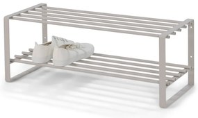 Taupe kovová skrinka na topánky 70x29x27 cm Rex – Spinder Design