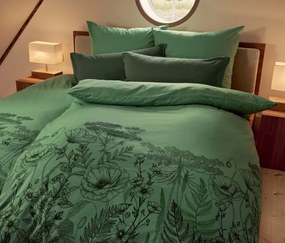 Džersejové obliečky na vankúš, 2 ks, zelené