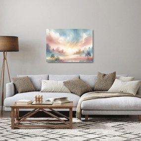 Sklenený obraz - Elegantná krajina (70x50 cm)