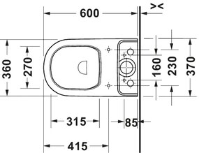 Duravit 20600900002 - WC kombi D-CODE keramika/lesklá biela