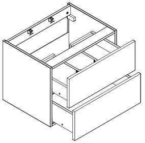 KÚPELŇOVÁ SKRINKA + UMÝVADLO ROMANA II BIELA