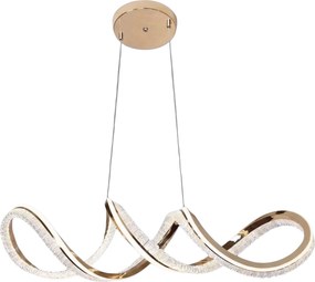 Toolight Toolight, závesné stropné svietidlo G154-CP, zlatá lesklá, OSW-07824