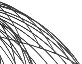 Inteligentné stropné svietidlo čierne 60 cm vrátane Wifi G95 - Pua